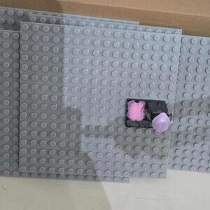 5x5 Grey Baseplate Building Toys / Qty 5 / New